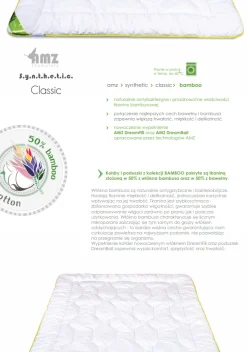 Kołdra 180x200 letnia bambusowa antyalergiczna i antybakteryjna