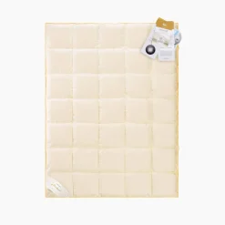 Kołdra 200x200 zimowa naturalna puchowa MATERACOWA PRESTIGE kremowa