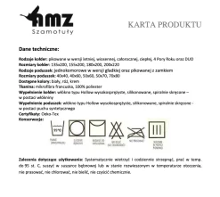Kołdra zimowa ciepła antyalergiczna 180x200 mikrofibra