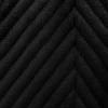 Narzuta dekoracyjna welurowa w jodełkę CHEVRON VELVET 200x220 czarna