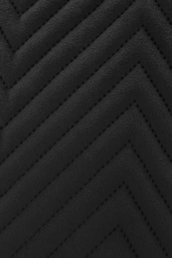 Narzuta welurowa dekoracyjna w jodełkę CHEVRON VELVET 200x220 grafitowa