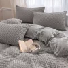 Pościel pluszowa zimowa miś w kropki 3D 160x200 3 el. MINKY jasna szara nr518 nr517 RH1009
