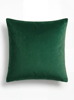 Poszewka na poduszkę welurowa butelkowa zielona 40x40