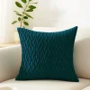 Poszewka na poduszkę welurowa Fala morska 40x40