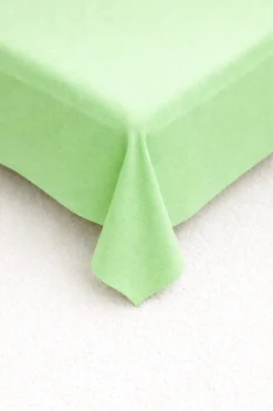 Prześcieradło tradycyjne bawełniane bez gumki 200x220 jasne zielone P-100