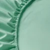 Prześcieradło z gumką z mikrofibry ciemne miętowe 140x200
