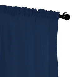 Zasłona granatowa na taśmie 140x250